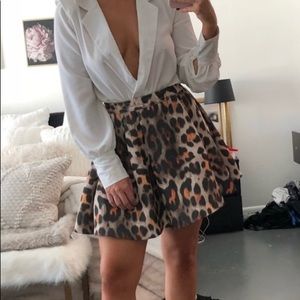 Leopard Print Skirt
